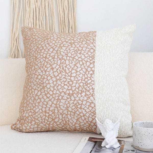 SOGA 2X 45cm Chic Ivory & Gold Textured Pillowcase - Image 3