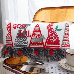 SOGA 2X 30x50cm White Christmas Rectangular Pillowcase with design