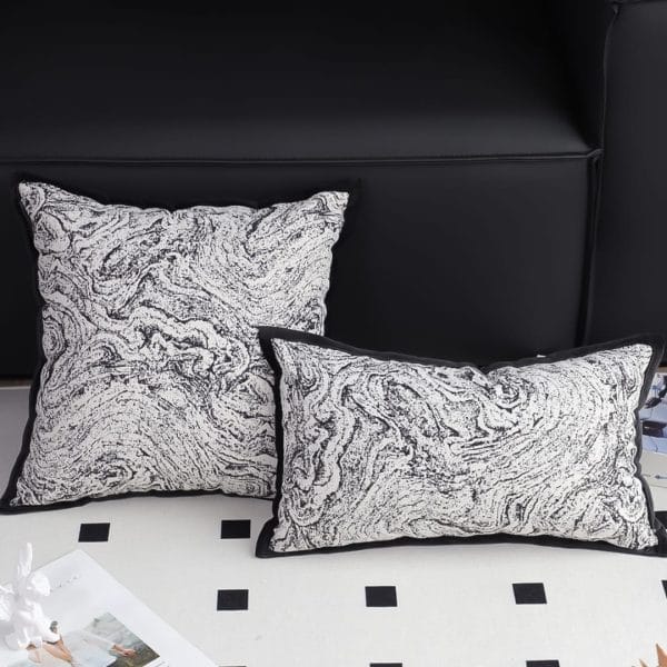 SOGA 2X 30x50cm Artistic Black Border Rectangular Pillowcase - Image 4