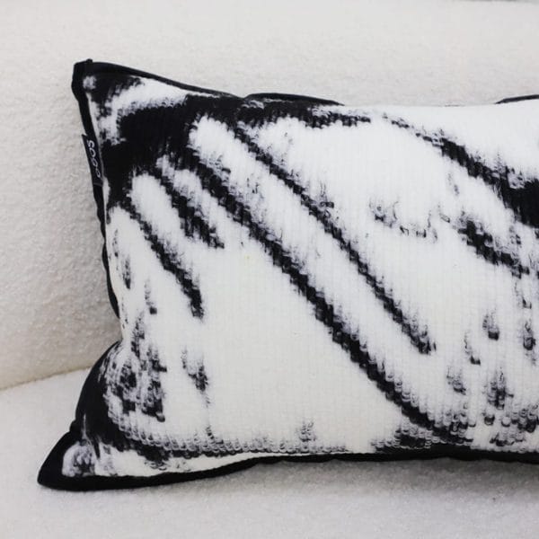 SOGA 2X 30x50cm Black & White Leopard Throw Pillowcase - Image 4