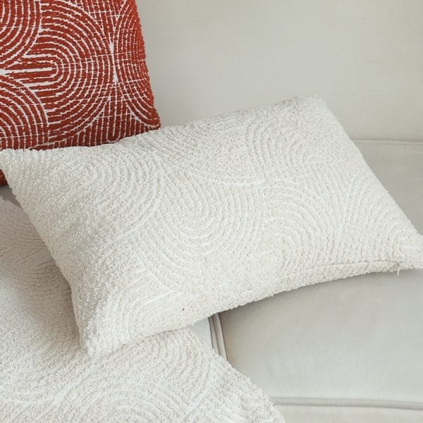 SOGA 2X 30x50cm Embroidered Off-White Lumbar Pillowcase for Modern Home - Image 4