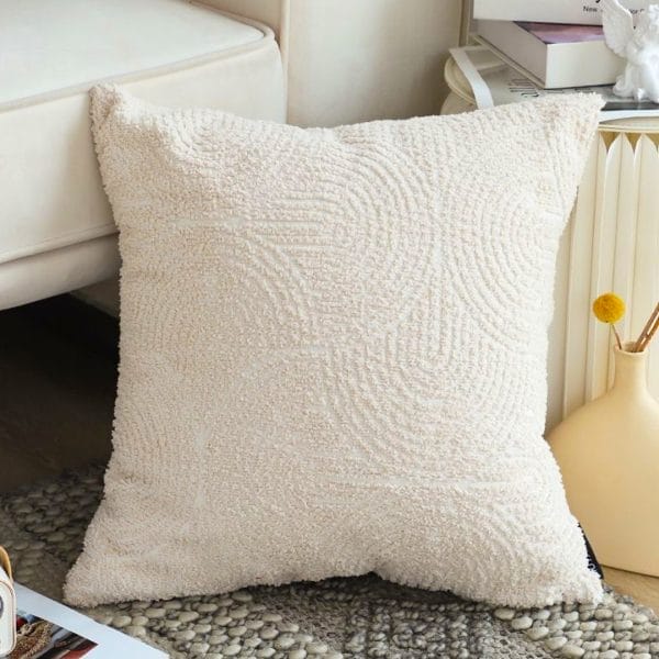 SOGA 2X 45cm Gray Geometric Plush Pillowcase - Image 4