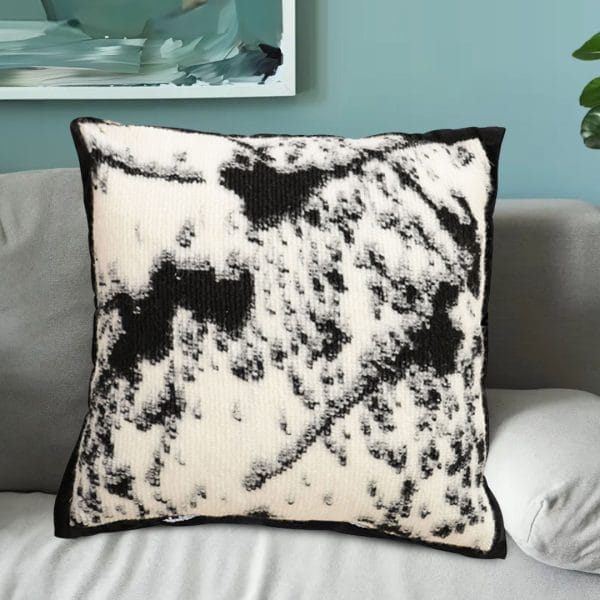 SOGA 2X 45cm Black & White Leopard Print Square Pillowcase - Image 4