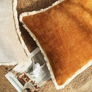 SOGA 2X 45cm Rust Orange Pillowcase