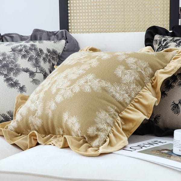 SOGA 2X 45cm Champagne Floral with Gold Ruffle - Image 4