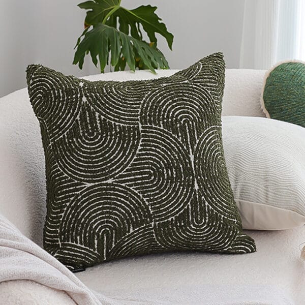 SOGA 2X 45cm Modern Boho Green Tufted Pillowcase - Image 4