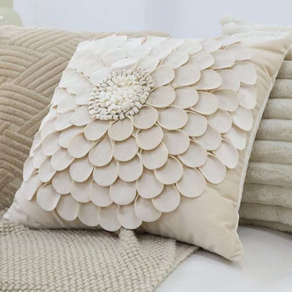SOGA 2X 45cm Luxurious Textured Flower Pillowcase - Image 4
