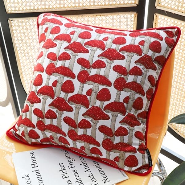 SOGA 2X 45cm Ginkgo Leaf Pillowcase (Red) - Image 4