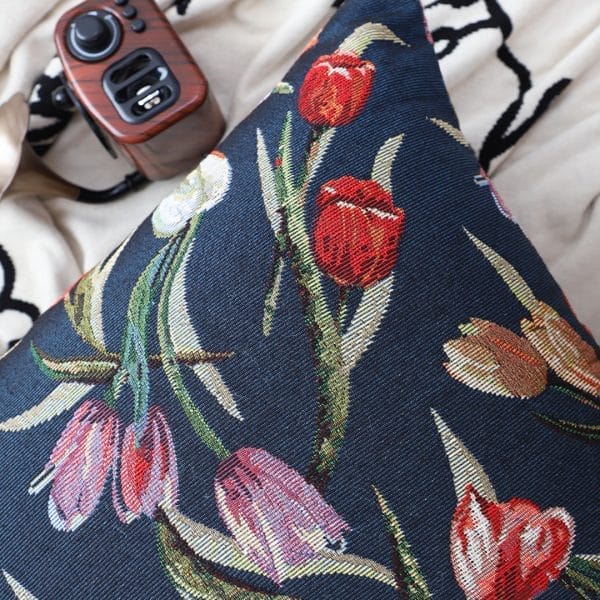 SOGA 2X 45cm Botanical Floral Pillowcase (Dark) - Image 8