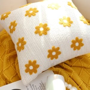 SOGA 2X 45cm Retro Daisy Chain Pillow Cover