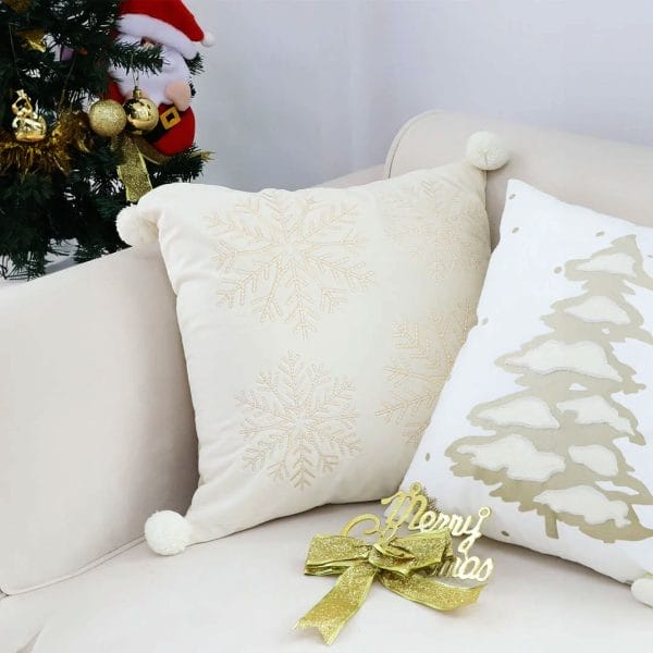 SOGA 2X 45cm Classic Cream Holiday Pillowcase - Image 4