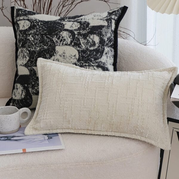 SOGA 2X 30X50cm Elegant Cream Lumbar Pillowcase - Image 4