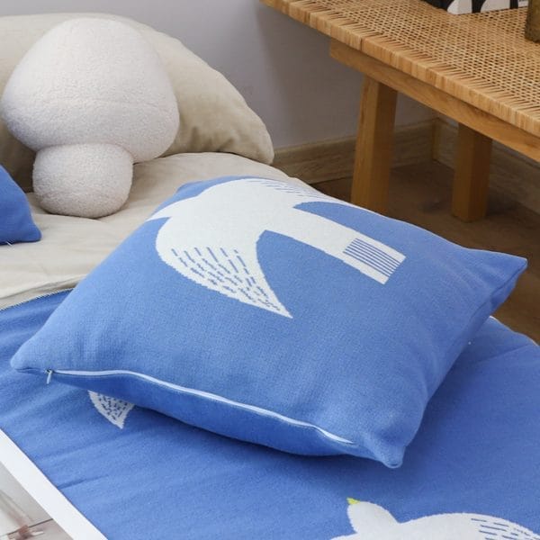 SOGA 2X 45cm Classic Blue Dove Christmas Pillowcase - Image 4