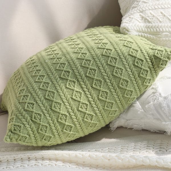 SOGA 2X 45cm Cable Knit Fresh Pillowcase - Image 4