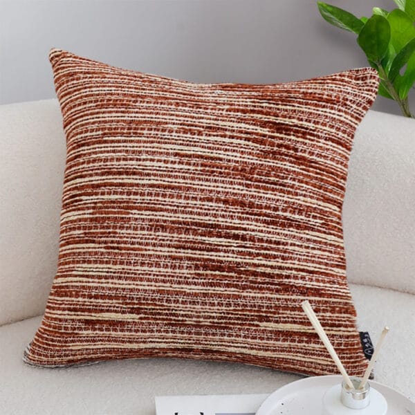 SOGA 2X 45cm Rust-Toned Woven Pillowcase - Image 4