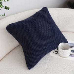 SOGA 2X 45cm Textured Midnight Pillowcase