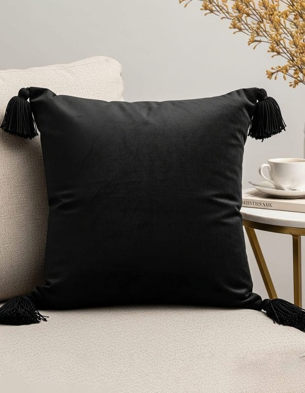 SOGA 2X 45cm Black Art Deco Geometric Outdoor Pillowcase - Image 4