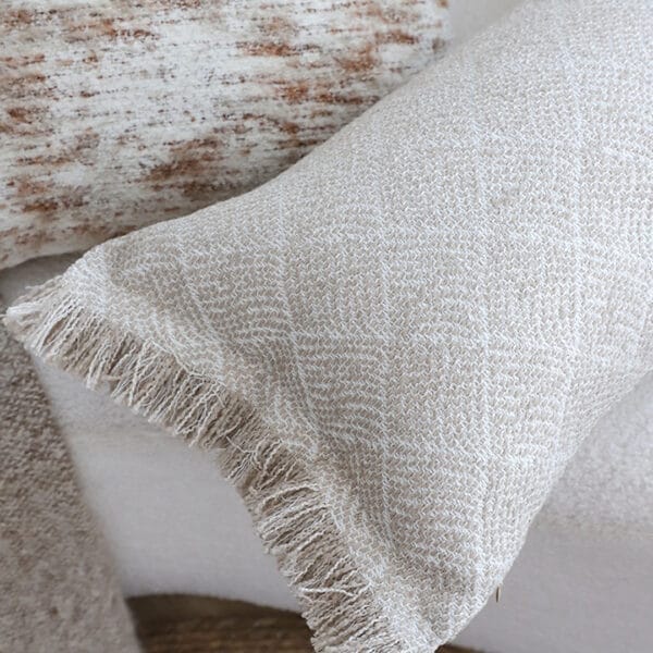SOGA 2X 35x62cm Serene Textured Fringed Cushion Cover - Image 4