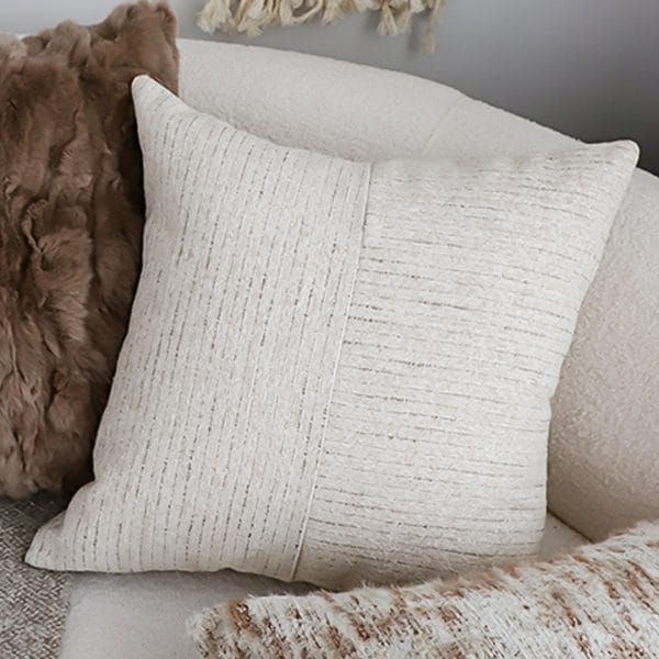 SOGA 2X 45cm Vibrant Floral Linen Pillowcase – Neutral Beige - Image 4
