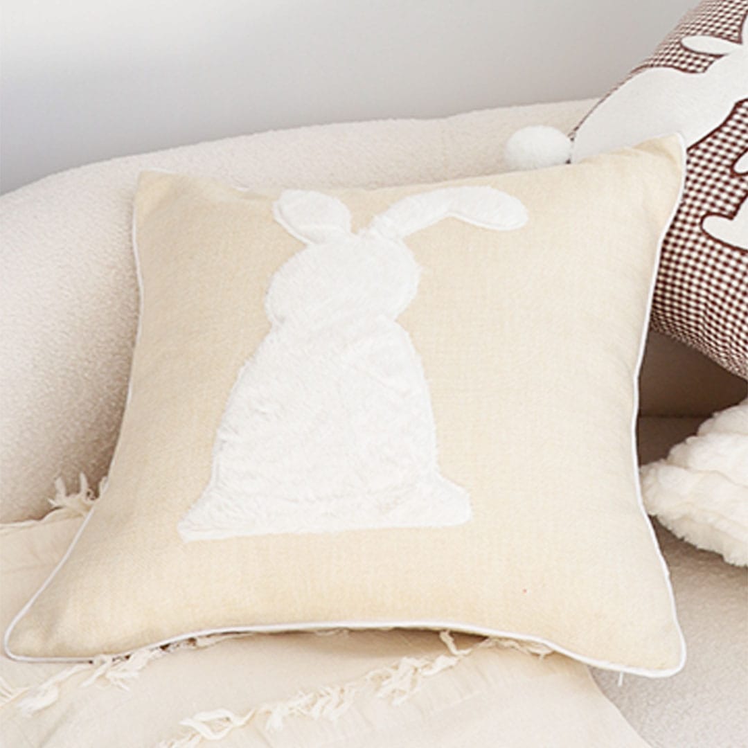 SOGA 2X 45cm Minimalist Bunny Silhouette Decorative Pillowcase - Image 4