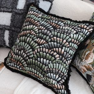 SOGA 2X 45cm Regal Peacock Jacquard Pillow Cover