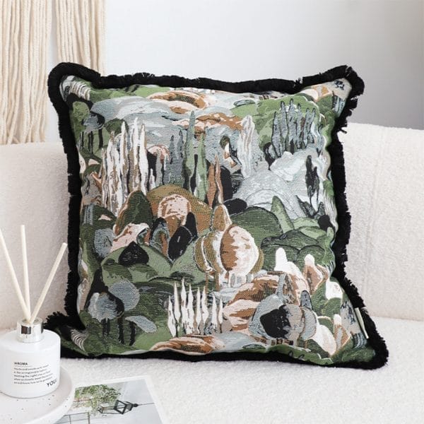 SOGA 2X 45cm Artistic Landscape Tapestry Pillow Case - Image 3