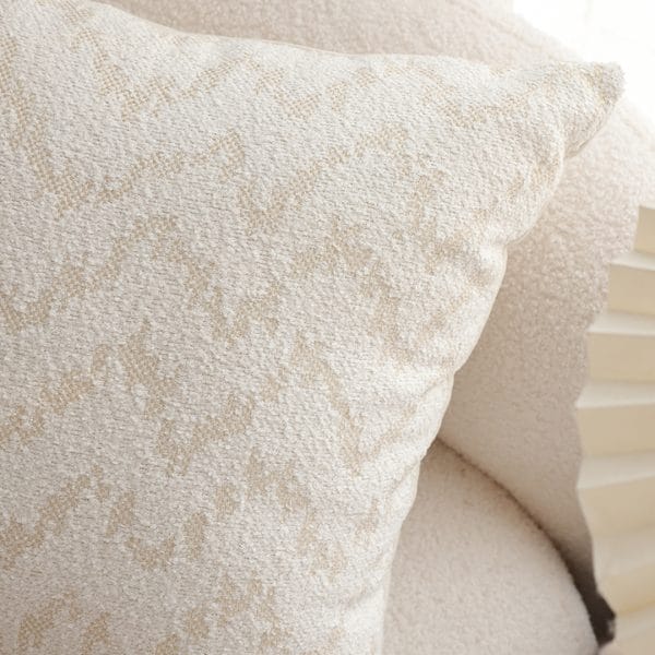 SOGA 2X 45cm Cream Chevron Embroidered Pillowcase - Image 4