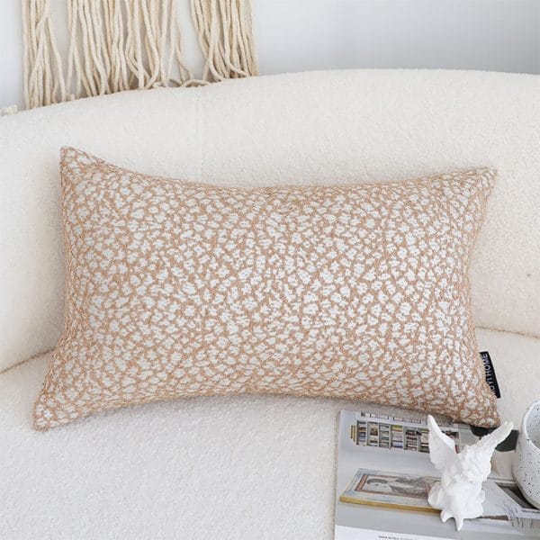 SOGA 2X 30x50cm Accessorize Dezi Cream Geometric Lumbar Pillowcase - Image 4
