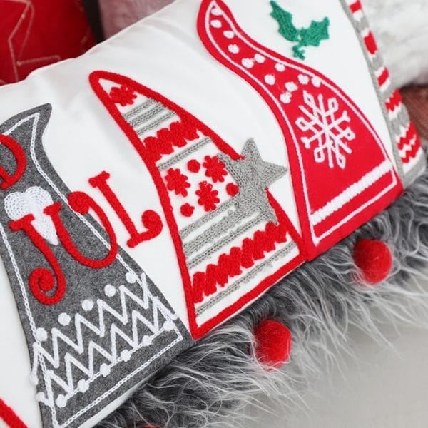 SOGA 2X 30x50cm White Christmas Rectangular Pillowcase with design - Image 4
