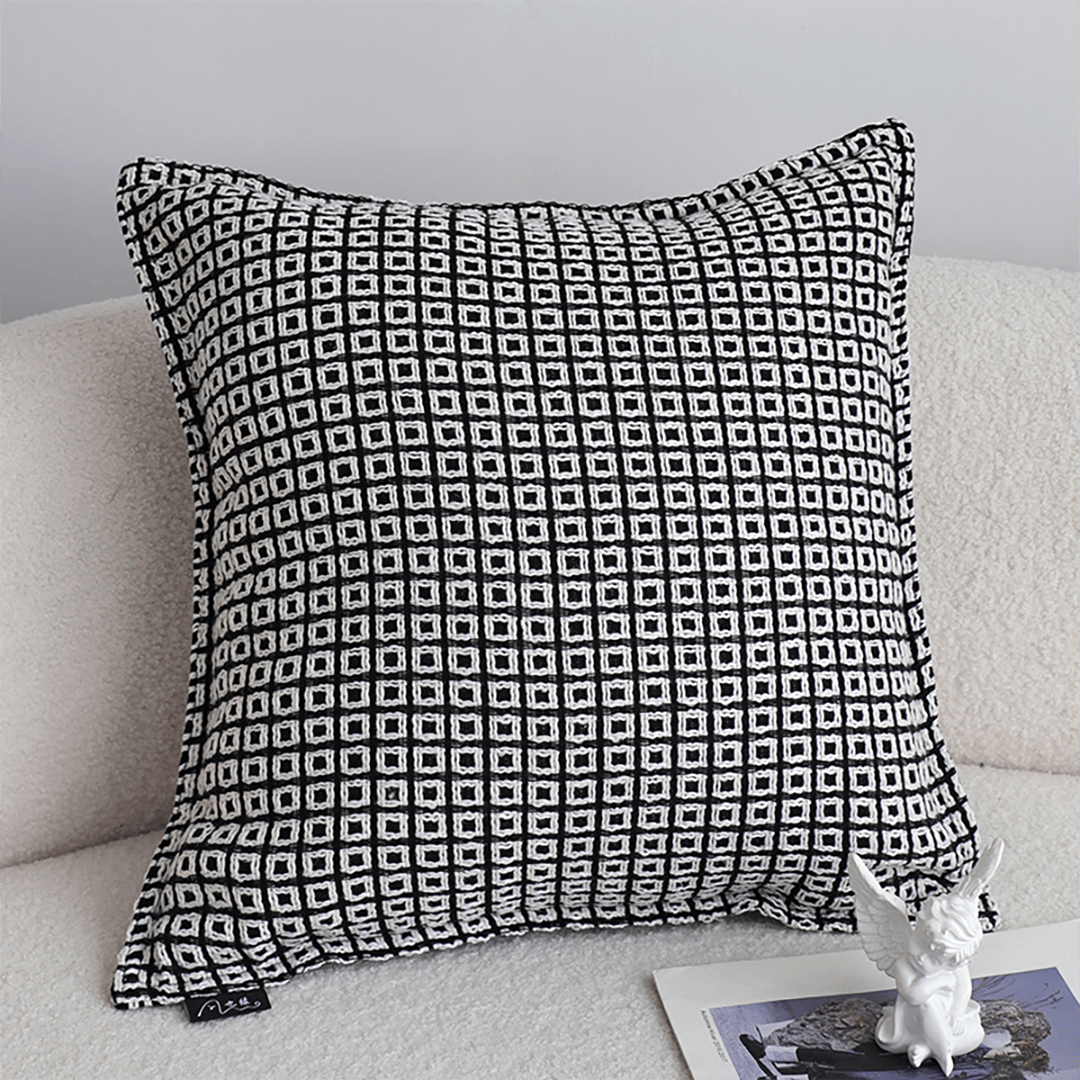 SOGA 2X 45cm Monochrome Black & White Decorative Polyester Pillowcase - Image 6