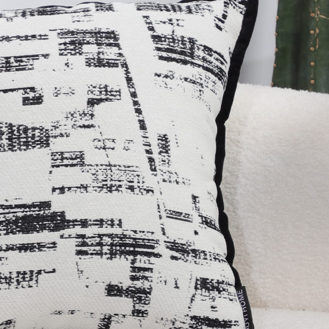 SOGA 2X 45cm Modern Monochrome Grid Pillowcase - Image 5