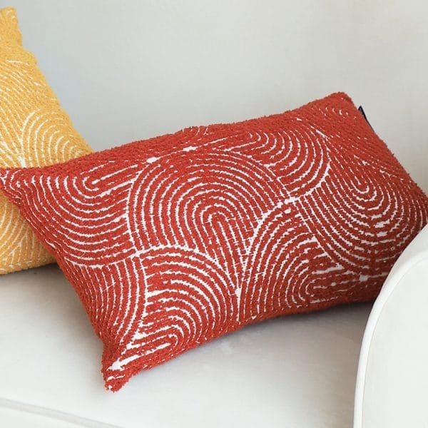 SOGA 2X 30x50cm Cinnabar Burnt Orange Lumbar Pillowcase - Image 5