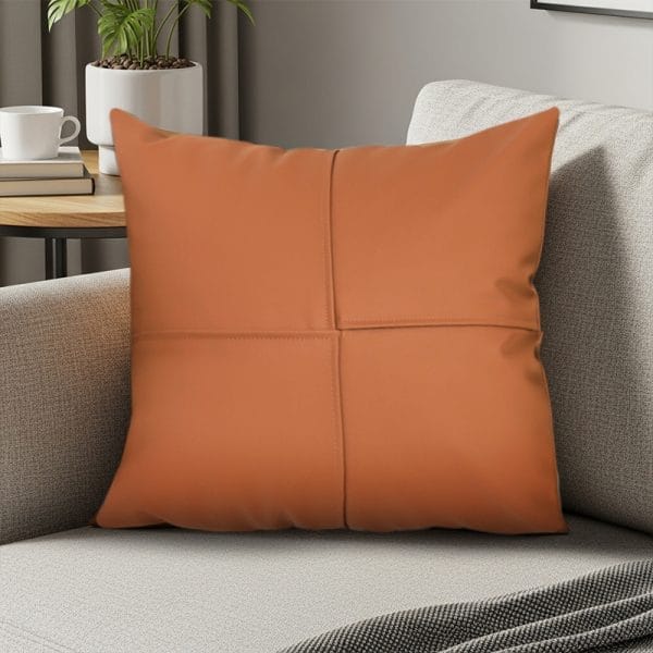 SOGA 2X 45cm Modern Terracotta Solid Color Textured Pillowcase - Image 5