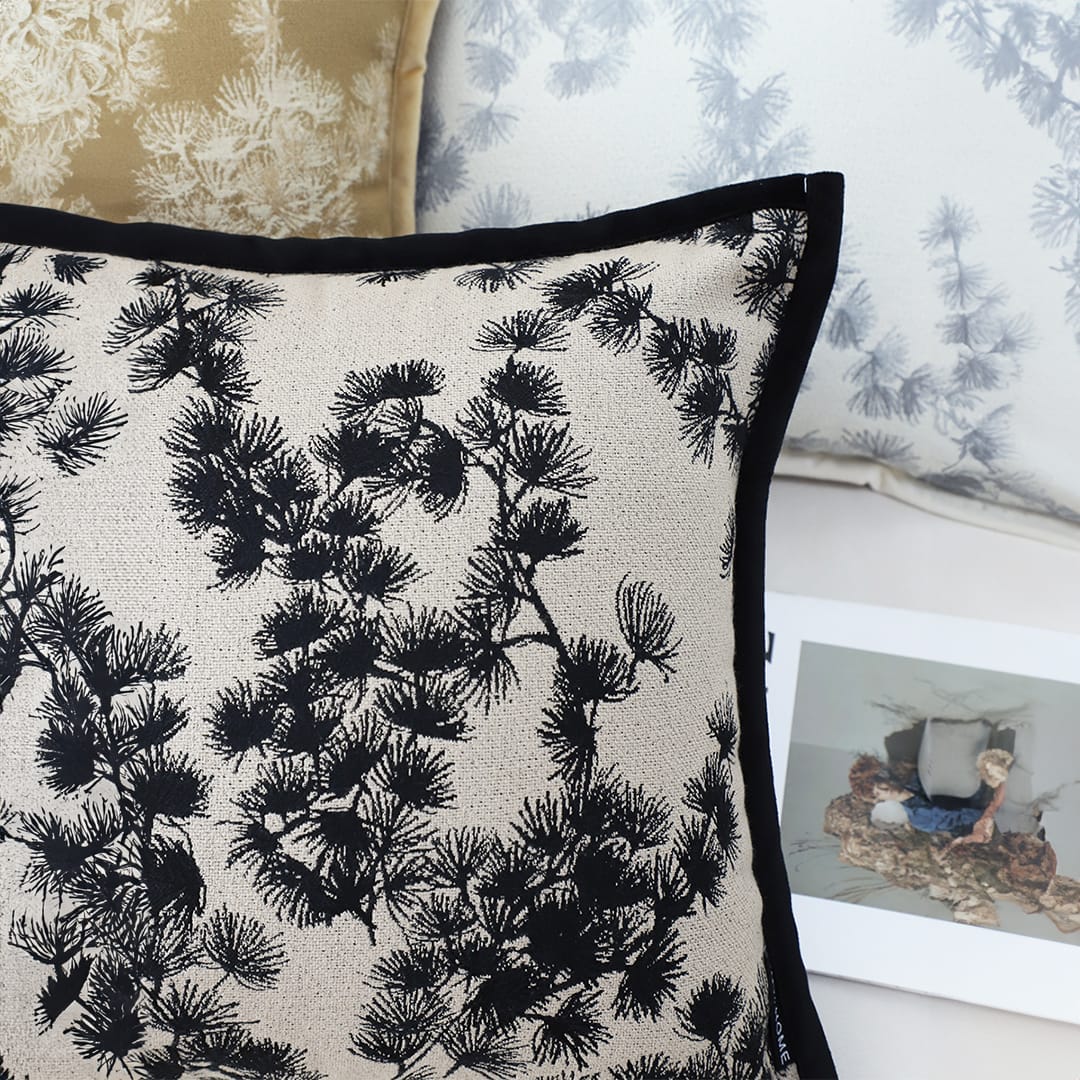 SOGA 2X 45cm Black Floral Pillowcase - Image 5