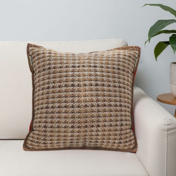 SOGA 2X 45cm Cozy Woven Brown Pillowcase - Image 5
