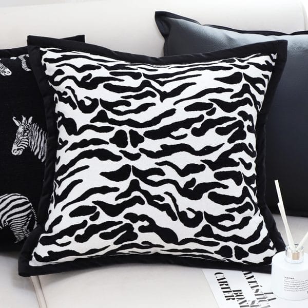 SOGA 2X 45cm Abstract Zebra Stripe Accent Pillow Cover - Image 5