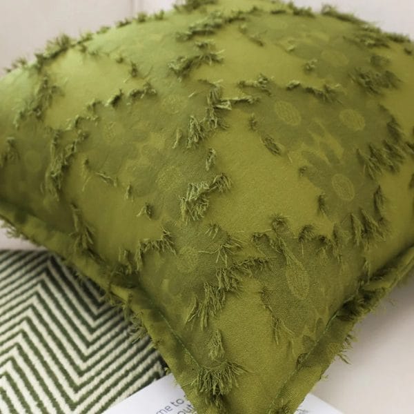SOGA 2X 45cm Textured Olive Green Accent Pillow Cover - Image 5