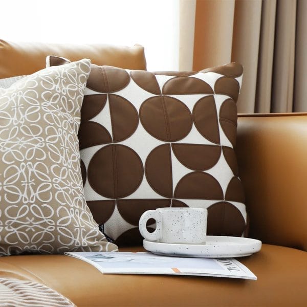 SOGA 2X 45cm Retro Geometric Circle Pillow Cover - Image 5