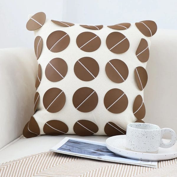 SOGA 2X 45cm Mid-Century Dot Pattern Pillow Cover - Image 5