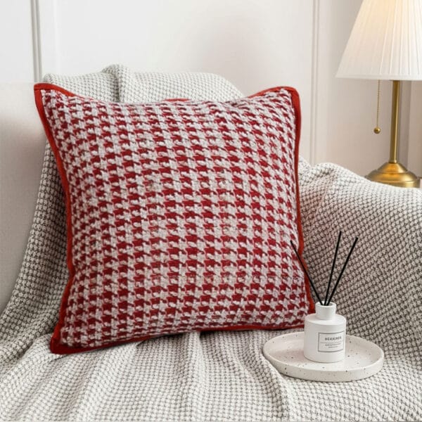 SOGA 2X 45cm Cozy Chic Houndstooth Pillowcase - Image 5