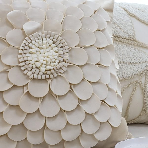 SOGA 2X 45cm Luxurious Textured Flower Pillowcase - Image 5