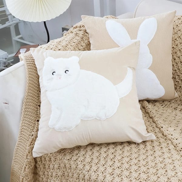 SOGA 2X 45cm Adorable Cat Silhouette Pillowcase - Image 5