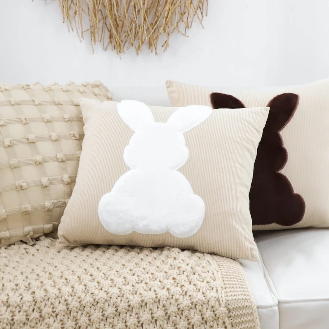 SOGA 2X 45cm White Bunny Pillowcase - Image 4