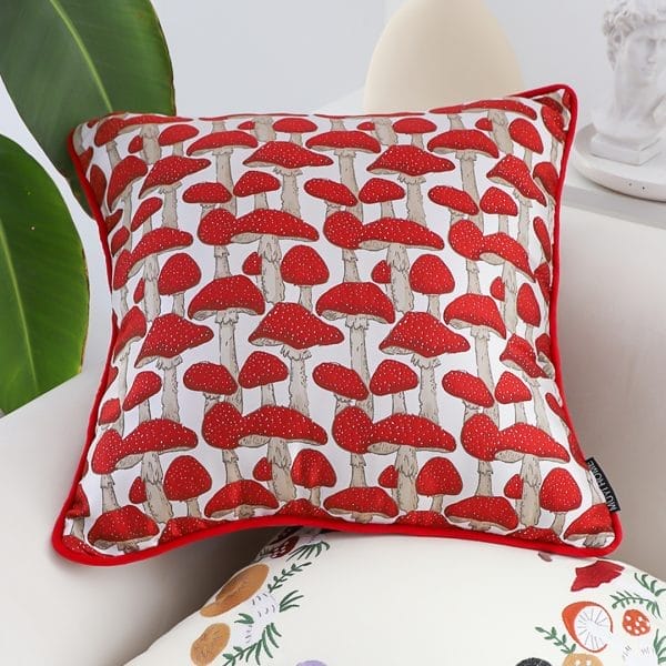 SOGA 2X 45cm Ginkgo Leaf Pillowcase (Red)