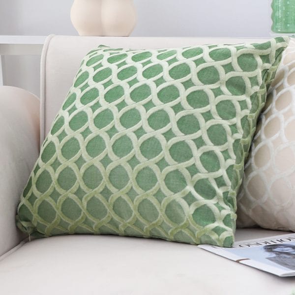 SOGA 2X 45cm Geometric Lattice Pillowcase (Green) - Image 5