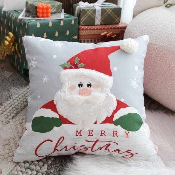 SOGA 2X 45cm Merry Christmas Typography Pillow Cover - Image 5
