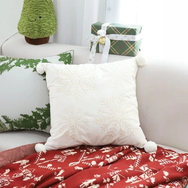 SOGA 2X 45cm Classic Cream Holiday Pillowcase - Image 5