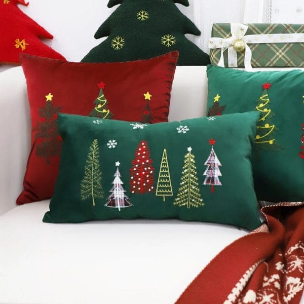 SOGA 2X 30x50cm Christmas Tree Pillowcase (Green) - Image 5