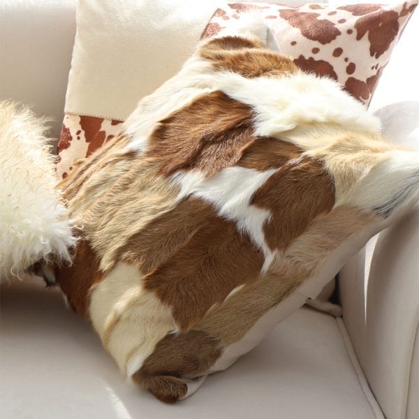 SOGA 2X 45cm Cowhide Patchwork Pillowcase - Image 5