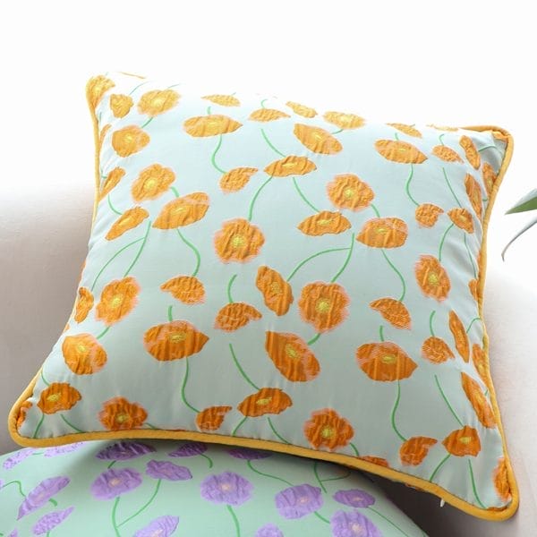 SOGA 2X 45cm Orange Floral Dream Pillowcase - Image 5